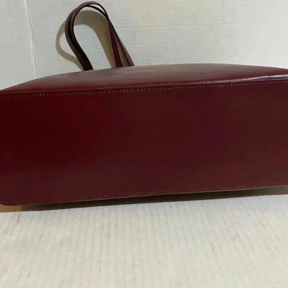 Kate spade plum leather satchel handbag - Picture 3 of 10